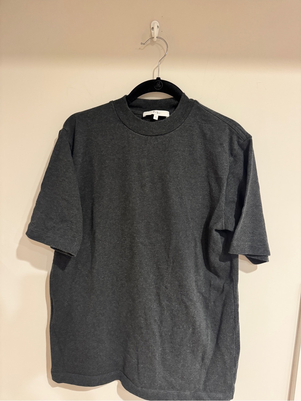 Tibi Charcoal Perfect Tee - Picture 2 of 6